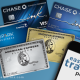 a collage of the best business credit cards that include Chase Ink, Amex and Capital One cards