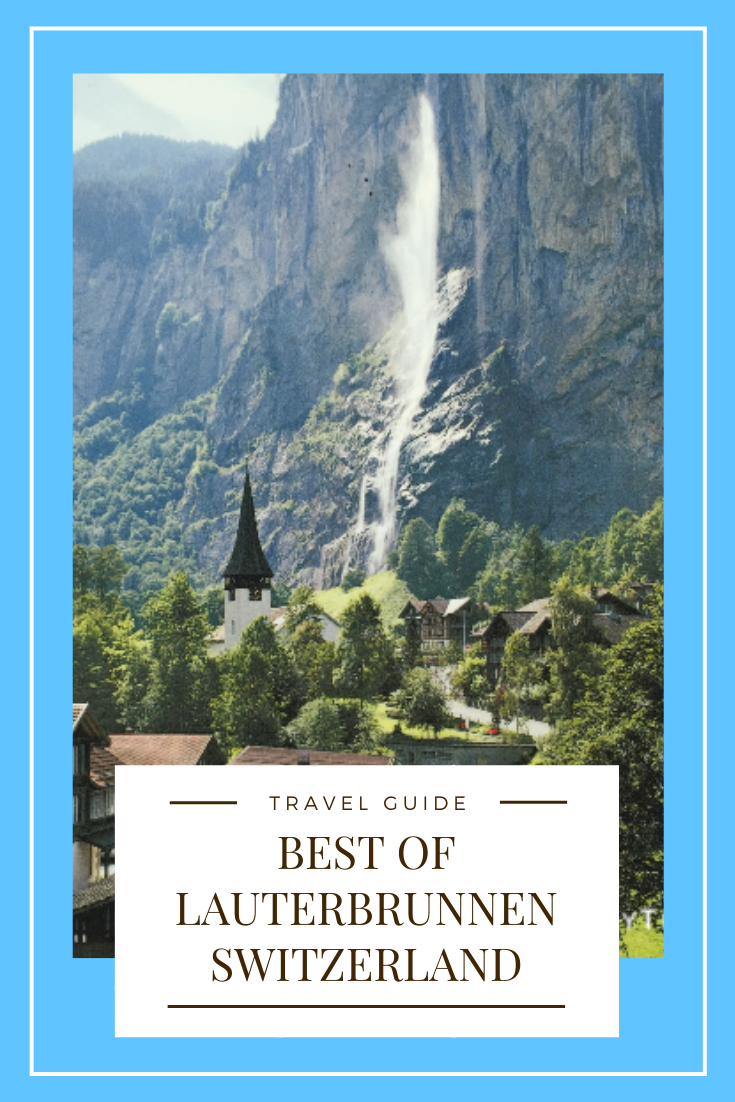 Lauterbrunnen, Switzerland is one of the most beautiful places in the world to visit.  Nestled in a valley, surrounded by the Swiss Alps, this breathtaking town should be on everyone's travel bucket list. With gorgeous waterfalls and majestic mountains, there's no place like it on earth.  #lauterbrunnenswitzerland #lauterbrunnenhotels #lauterbrunnenthingstodo #lauterbrunnentravelguide #besteuropeanvacation