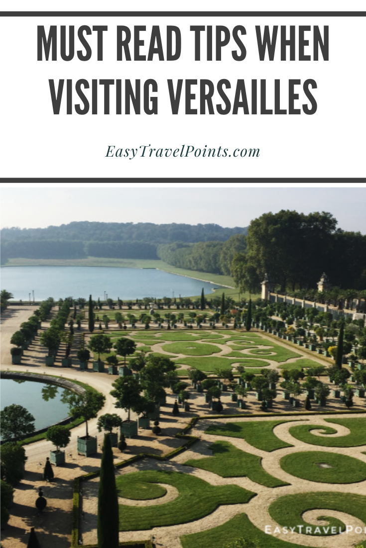 The Palace of Versailles is the 2nd most visited site in all of France.  These tips will help you avoid the crowds and make your trip to Versailles even more enjoyable. From trains to tickets, this visitor's guide has it all. #visitingversaillesfromparis #tipsforvisitingversailles #palaceofversailles #francetravel #besttipsforvisitingpalaceofversailles