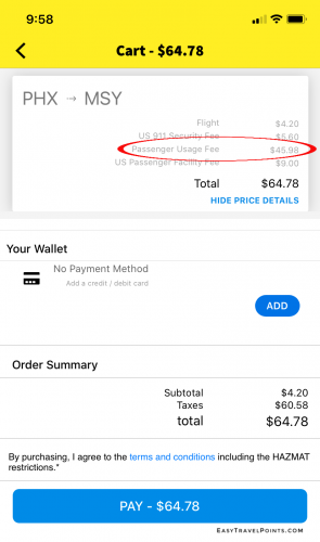 breakout of spirit airlines ticket fees